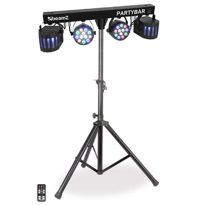 Beamz Partybar2 2X Led Par And 2X Derby 32X 1W Rgbw