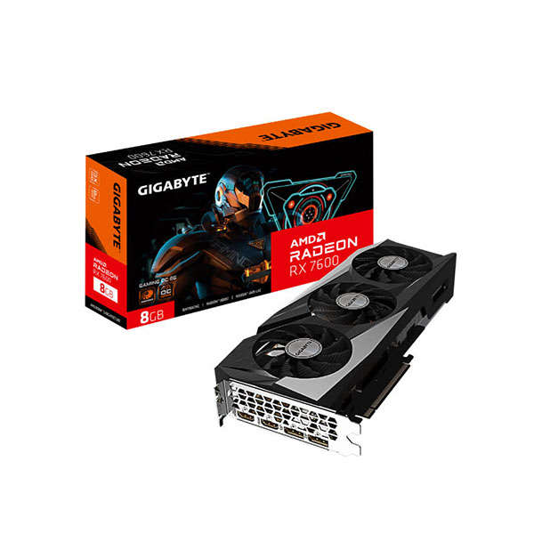 Gigabyte Radeon RX 7600 Gaming OC 8GB GDDR6 128-Bit PCIe 4.0 Desktop Graphics Card
