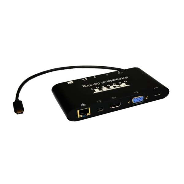 Port USB Type-C 3 PD Dock  Black