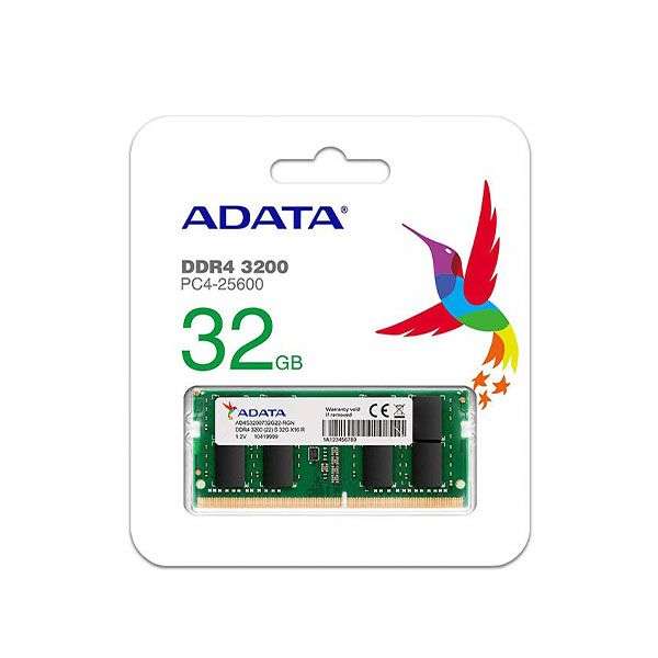 Adata AD4S320032G22-BGN 32GB PC4 3200AA Sodimm Laptop Memory