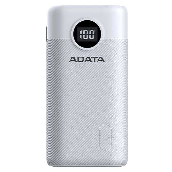 Adata AP10000QCD-DGT-CWH 10000mAh White Power Bank