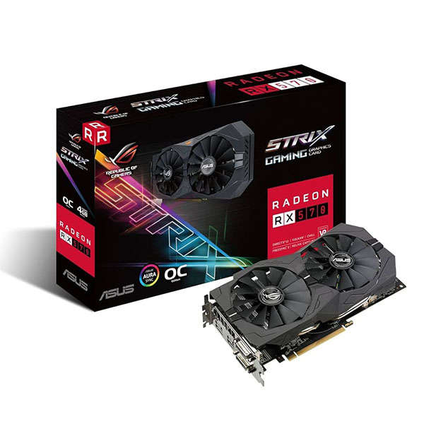 Asus Strix Radeon RX 570 4GB GDDR5 256-bit PCI-E 3.0 Desktop Graphics Card