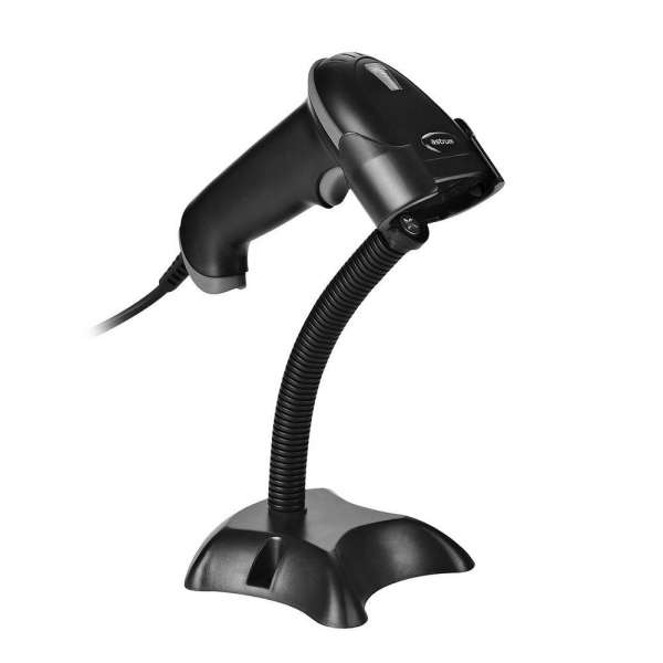 Astrum BS110 USB Barcode Scanner 1D Laser with stand - Black
