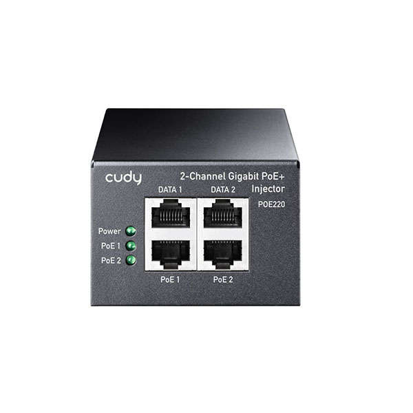 Cudy POE220 30W Gigabit 2 Channel PoE+/PoE Injector Black