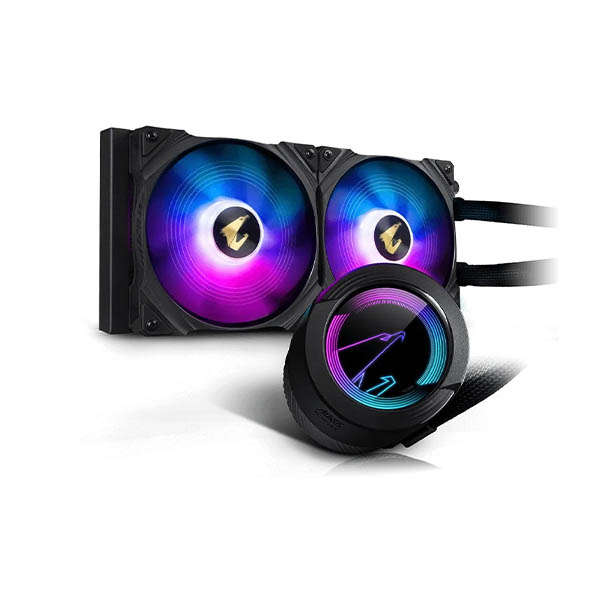 Gigabyte AORUS WATERFORCE 280 280mm Black RGB All-In-One Liquid CPU Cooler