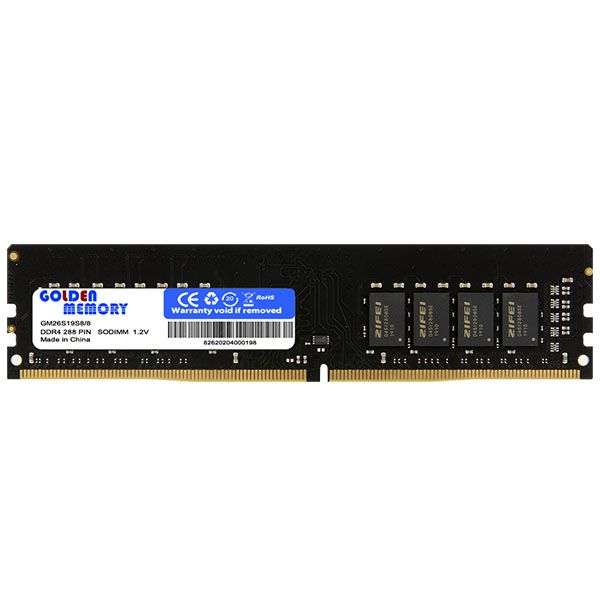 Golden Memory GM26N19S8/8  8GB DDR4-21300 U-Dimm OEM Desktop Memory
