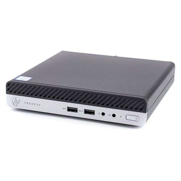 HP ProDesk 400 G4 Intel Core i5-8500T 8GB Ram 256GB Solid State Drive Tiny Desktop Preowned
