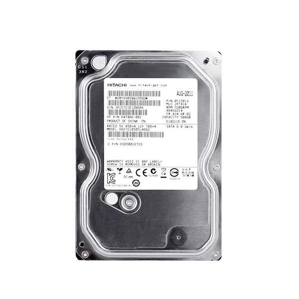 Hitachi HDS721050CLA662 Deskstar 500GB 7200RPM SATA 6GB/s 16MB Cache 3.5-inch Internal Hard Drive...