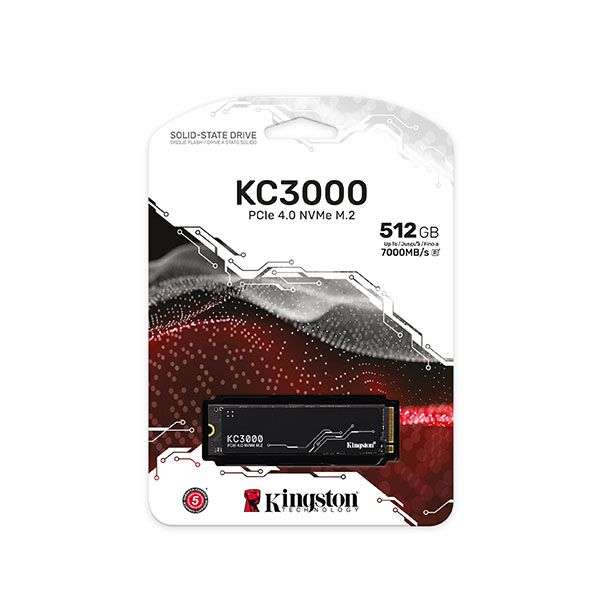 Kingston SKC3000S/512G KC3000 512GB PCIe 4.0 x4 NVMe M.2 2280 Solid State Drive