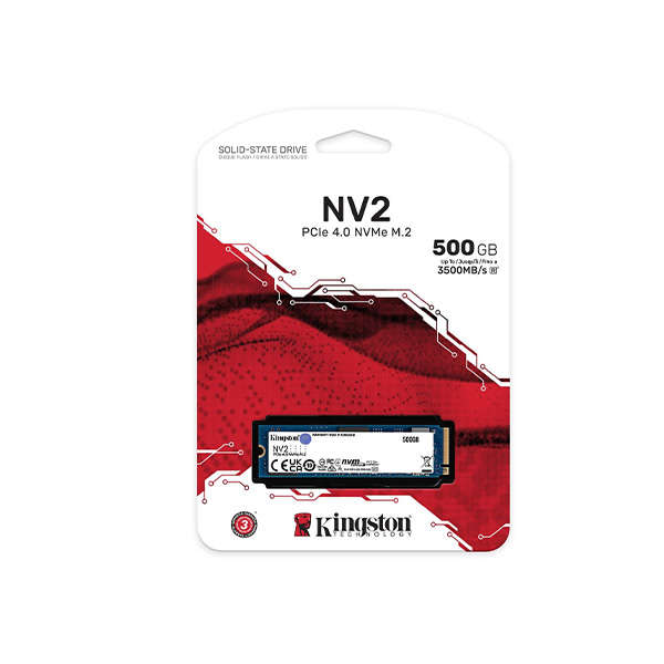Kingston SNV2S/4000G 4TB NV2 M.2 2280 PCIe 4.0 NVMe Solid State Drive