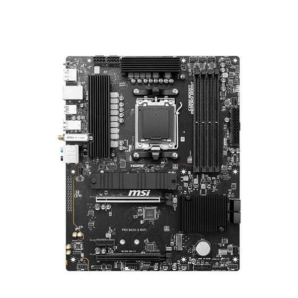 MSI PRO B650S-WIFI AMD B650 Ryzen Socket AM5 Micro-ATX Desktop Motherboard