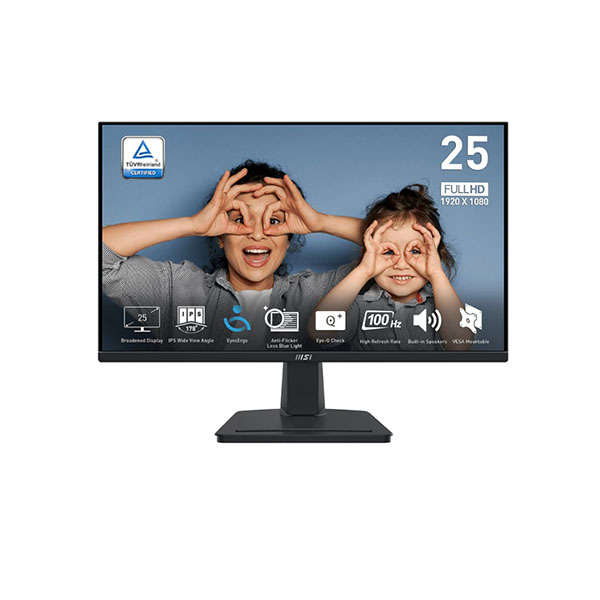 MSI PRO MP251 Professional Monitor 1920×1080 (FHD) IPS 1ms 100Hz HDMI Black