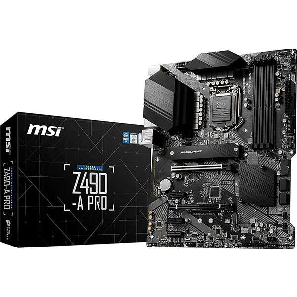 MSI Z490-A PRO Intel Z490 LGA1200 ATX Desktop Motherboard