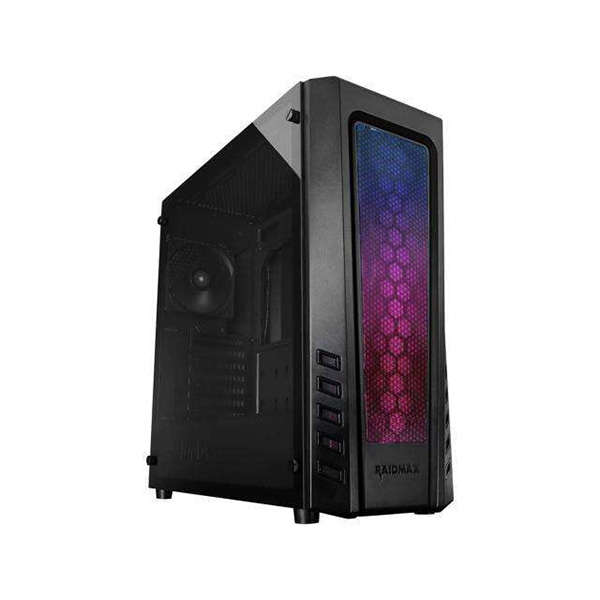 Raidmax Zeta RGB LED (GPU 390mm) ATX Micro ATX Mini ITX Gaming Chassis Black