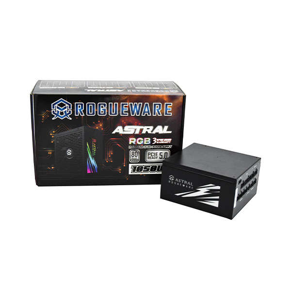 Rogueware RW-PRW105AC Astral 1050W 80 Plus Platinum Fully Modular Black Desktop Power Supply