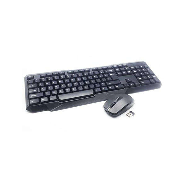 UniQue Wireless USB 104 Keys Standard US Layout Keyboard and Wireless 2 Button 1000 DPI Optical M...