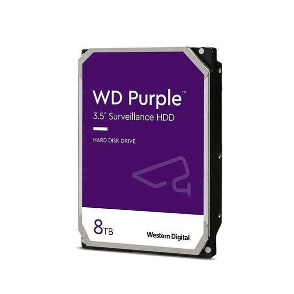 Western Digital WD84PURZ Purple 8TB 5640 RPM SATA 6Gb/s 128MB Cache 3.5" Internal Hard Drive