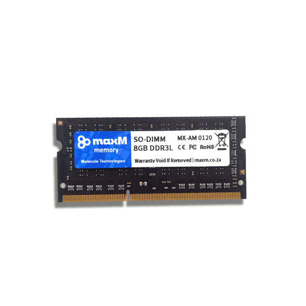 maxM MX-AM0120 8GB DDR3L 1600Mhz So-Dimm Dual Rank Laptop Memory