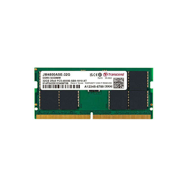 Transcend JM4800ASE-32G DDR5-4800 32GB Unbuffered Sodimm OEM Laptop Memory