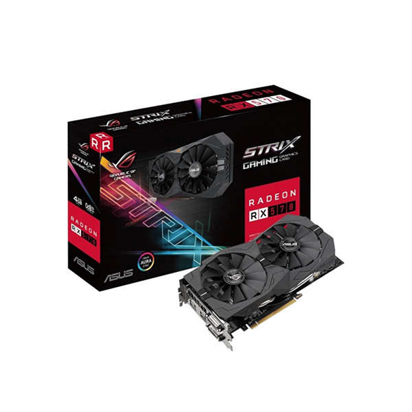 Asus Radeon RX 570 ROG-STRIX-RX570-O4G-GAMING OC Edition 4GB GDDR5 256-bit PCI-E 3.0 Desktop Grap...
