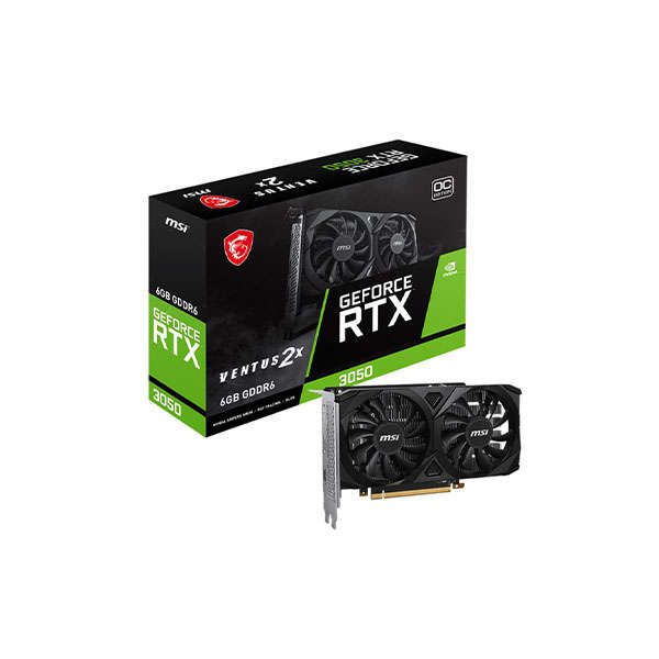 MSI Nvidia GeForce RTX 3050 Ventus 2X 6G OC GDDR6 96-BIT Graphics Card