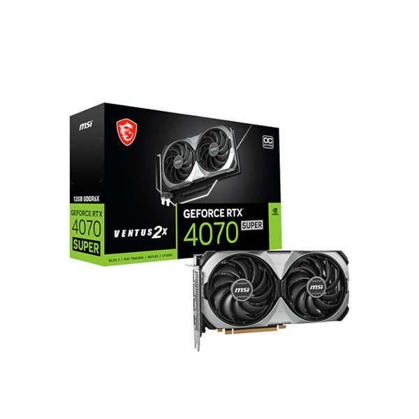 MSI Nvidia GeForce RTX 4070 Super Ventus 2x OC 12GB GDDR6X Graphics Card
