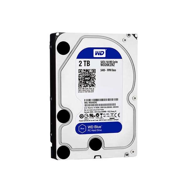 Western Digital Blue WD20EZRZ 2TB 5400RPM 3.5'' Hard Disk Drive Preowned