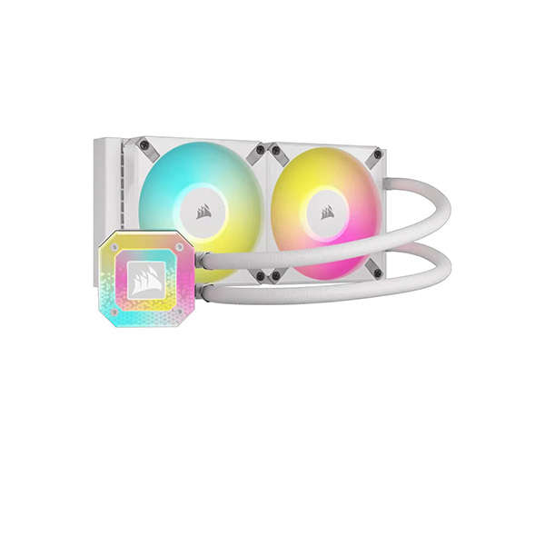 Corsair CW-9060050-WW iCUE H100i Elite Capellix 240mm Liquid White CPU Cooler