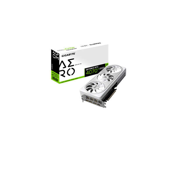 Gigabyte GeForce RTX 4070 Ti Aero OC 12G GV-N407TAERO OC-12GD 192-Bit PCIe 4.0 Desktop Graphics Card