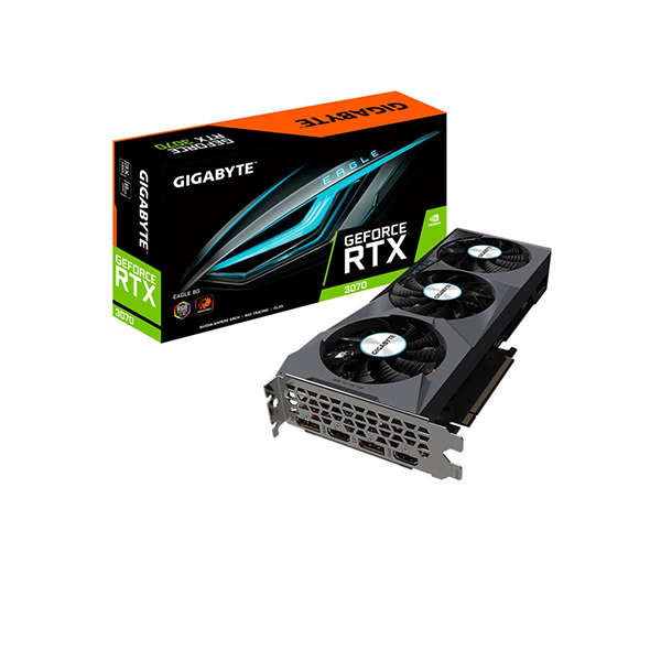 Gigabyte GeForce RTX 3070 EAGLE 8G GV-N3070EAGLE-8GD 8GB GDDR6 256-bit PCI-E 4.0 Desktop Graphics...