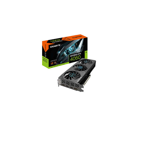 Gigabyte GeForce RTX 4060 EAGLE OC 8G GV-N4060EAGLE OC-8GD 8GB GDDR6 128-Bit PCIe 4.0 Desktop Gra...