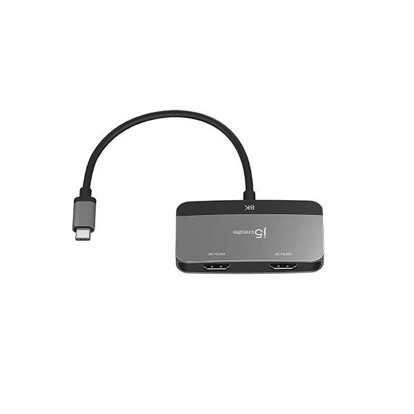 J5 Create 8K USB-C Dual HDMi Display Adapter