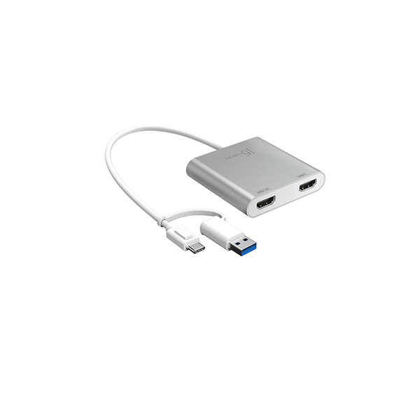 JCA365 USB-C to Dual HDMI Multi-Monitor Adapter
