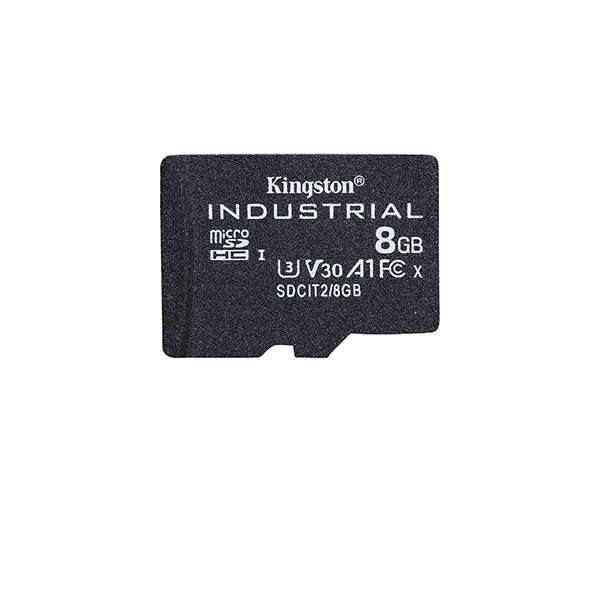 Kingston 8 GB Industrial MicroSDHC Micro SD Card, Class 10, UHS-I, U3, V30, A1