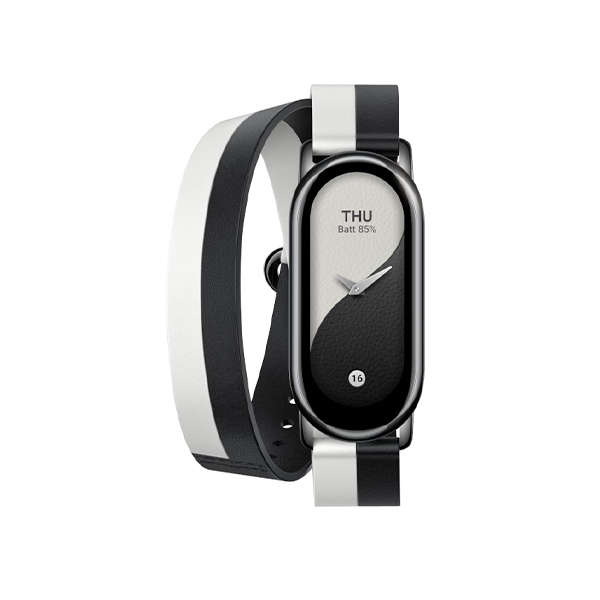 Xiaomi Smart Band 8 Double Wrap Strap  Black and white