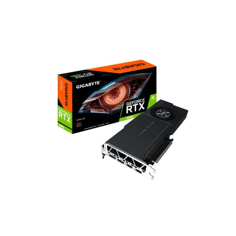 Gigabyte GeForce RTX 3080 TURBO 10G GV-N3080TURBO-10GD 10GB GDDR6X 320-bit PCI-E 4.0 Desktop Grap...