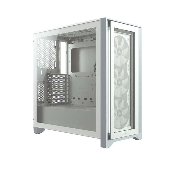 Corsair 5000D tempered glass mid-tower ATX PC case  white