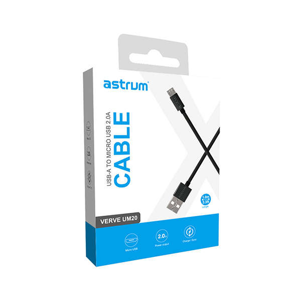 Astrum Verve UM20 USB-A to Micro USB fast charging cable(A53102PB)