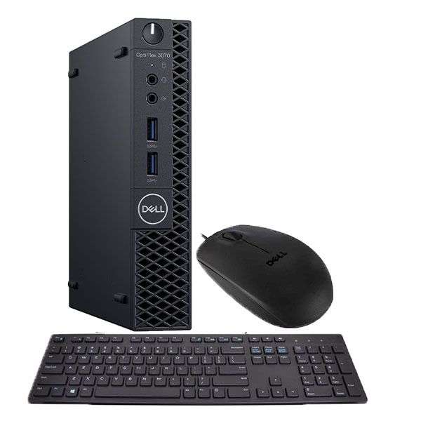 Dell OptiPlex 3070 I5-8400 8GB Ram 256GB SSD Tiny PC + Keyboard and Mouse Preowned