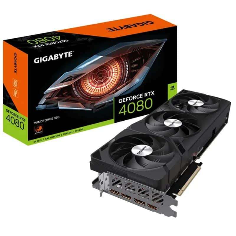 Gigabyte GeForce GV-N4080WF3-16GD RTX 4080 WINDFORCE 16GB Graphics Card