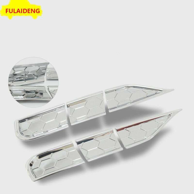6pc For Jeep Grand Cherokee 2014-2020 Chrome Front Headlight Cleaner Washer Trim
