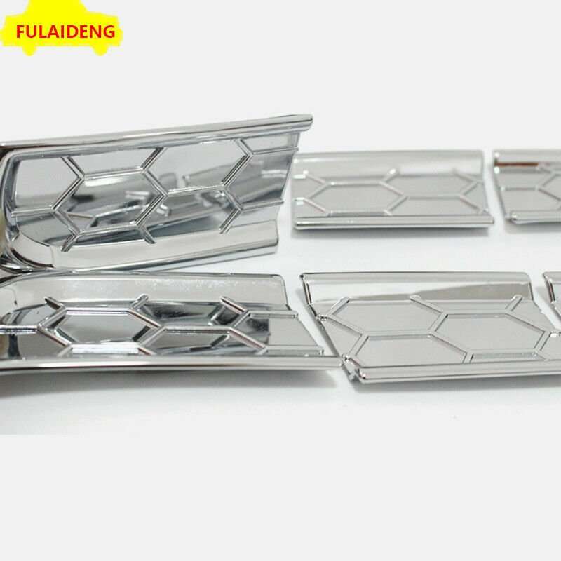 6pc For Jeep Grand Cherokee 2014-2020 Chrome Front Headlight Cleaner Washer Trim