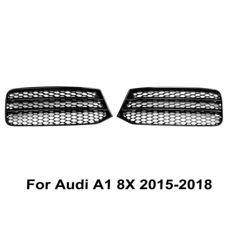 For Audi A1 2015-2018 Front Bumper Fog Lamp Light Grille Cover Pair L&amp;R