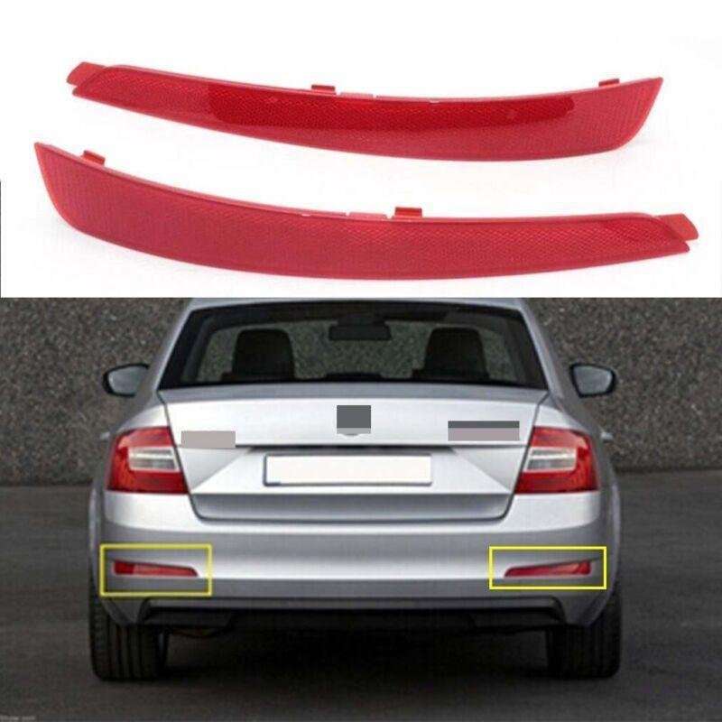For Skoda Octavia A7 Sedan 2013-17 1 Pair Rear Bumper Reflector Light Brake Lamp