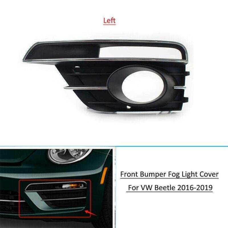 Front Bumper Fog Light Lamp Grille Cover For VW Beetle 2017 2018 2019 Left Side