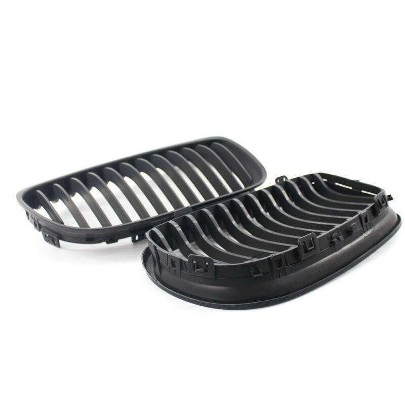 2X/Set Car Front Grille Matte Black fit for BMW 3 Series E90 09-11 10 Mesh Grill