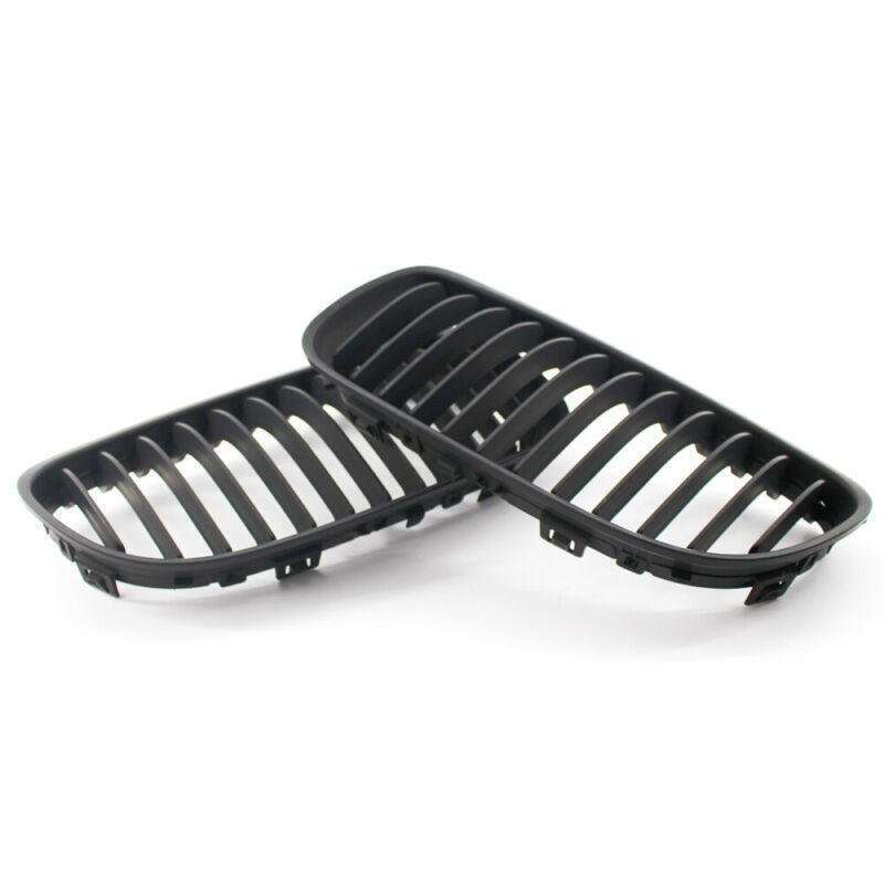 2X/Set Car Front Grille Matte Black fit for BMW 3 Series E90 09-11 10 Mesh Grill