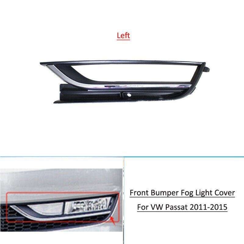 Front Lower Bumper Fog Light Lamp Grille Cover For VW Passat 2011-2015 Left Side