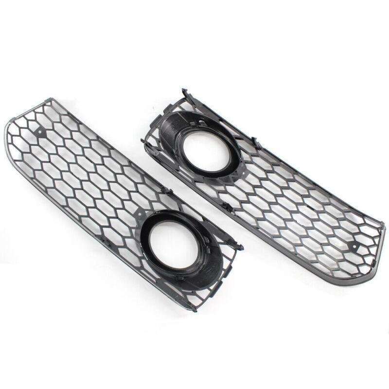 For 08-12 AUDI A5 S-Line S5 HONEYCOMB FRONT BUMPER FOG LIGHT GRILLE COVER CHROME