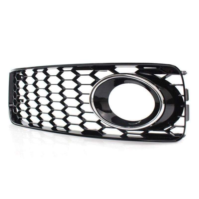 For 08-12 AUDI A5 S-Line S5 HONEYCOMB FRONT BUMPER FOG LIGHT GRILLE COVER CHROME